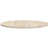 Superficie De Mesa Madera Maciza De Pino Ø80x2,5 Cm Marrón