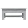 Mesa De Centro Madera De Ingeniería Gris Sonoma 102x55x42 Cm