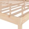 Cama Para Personas Mayores Madera Maciza De Pino 200x200 Cm