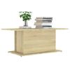 Mesa De Centro Madera De Ingeniería Roble Sonoma 102x55,5x40 Cm Beige