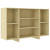 Aparador De Madera Contrachapada Roble Sonoma 120x30x75 Cm Beige