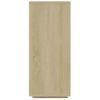 Aparador De Madera Contrachapada Roble Sonoma 120x30x75 Cm Beige