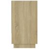 Aparador De Madera Contrachapada Roble Sonoma 70x41x75 Cm Marrón