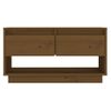 Mueble De Tv Madera Maciza De Pino Marrón Miel 74x34x40 Cm