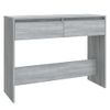 Mesa Consola Madera De Ingeniería Gris Sonoma 100x35x76,5 Cm