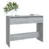 Mesa Consola Madera De Ingeniería Gris Sonoma 100x35x76,5 Cm