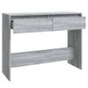 Mesa Consola Madera De Ingeniería Gris Sonoma 100x35x76,5 Cm