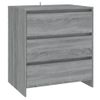 Aparador De Madera Contrachapada Gris Sonoma 70x41x75 Cm