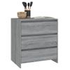 Aparador De Madera Contrachapada Gris Sonoma 70x41x75 Cm