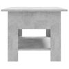 Mesa De Centro Madera De Ingeniería Gris Hormigón 102x55x42 Cm