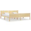 Estructura De Cama Madera Maciza De Pino 200x200 Cm