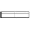 Mueble Para Tv Vidrio Templado Negro 180x40x40,5 Cm