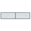 Mesa Consola Vidrio Templado Blanco 160x35x75,5 Cm