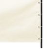 Toldo Pantalla Para Balcón Tela Oxford Color Crema 120x240 Cm