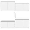 Mueble Para Tv Madera Contrachapada Blanco 146,5x35x50 Cm