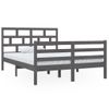 Estructura De Cama De Madera Maciza Doble 4ft6 135x190 Cm