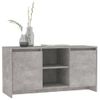 Mueble De Tv Madera Contrachapada Gris Hormigón 102x37,5x52,5cm