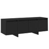 Mueble Para Tv Madera Contrachapada Negro 120x30x40,5 Cm