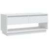 Mueble Para Tv Madera Contrachapada Blanco 102x41x44 Cm