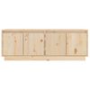 Mueble De Tv De Madera Maciza De Pino 110x34x40 Cm