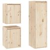 Muebles Para Tv 3 Piezas Madera Maciza De Pino Marrón