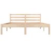 Estructura De Cama Madera Maciza De Pino 120x190 Cm Marrón