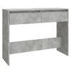 Mesa Consola Madera De Ingeniería Gris Hormigón 100x35x76,5 Cm