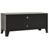 Mueble De Tv Metal Y Mdf Gris 105x36x47 Cm