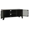 Mueble De Tv Metal Y Mdf Gris 105x36x47 Cm