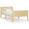 Estructura De Cama Madera Maciza De Pino 100x200 Cm