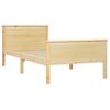 Estructura De Cama Madera Maciza De Pino 100x200 Cm