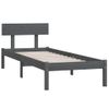 Estructura De Cama Madera Maciza De Pino Individual 90x190 Cm