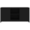 Mueble Para Tv Madera Contrachapada Negro 102x37,5x52,5 Cm