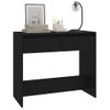 Mesa Consola De Madera Contrachapada Negro 89x41x76,5 Cm