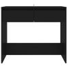 Mesa Consola De Madera Contrachapada Negro 89x41x76,5 Cm