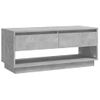 Mueble Para Tv Madera Contrachapada Gris Hormigón 102x41x44 Cm