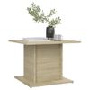 Mesa De Centro Madera Ingeniería Roble Sonoma 55,5x55,5x40 Cm Beige