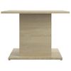 Mesa De Centro Madera Ingeniería Roble Sonoma 55,5x55,5x40 Cm Beige