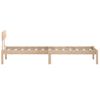 Estructura De Cama Madera Maciza De Pino Individual 90x190 Cm