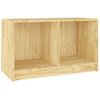 Mueble De Tv De Madera Maciza De Pino 70x33x42 Cm Marrón