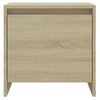 Mesita Noche 2 Uds Madera Ingeniería Roble Sonoma 45x34x44,5 Cm Beige