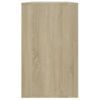 Aparador De Madera Contrachapada Roble Sonoma 120x41x75 Cm Beige