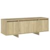 Mueble Para Tv Madera Contrachapada Roble Sonoma 120x30x40,5 Cm Beige