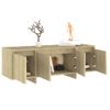 Mueble Para Tv Madera Contrachapada Roble Sonoma 120x30x40,5 Cm Beige