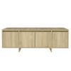 Mueble Para Tv Madera Contrachapada Roble Sonoma 120x30x40,5 Cm Beige