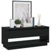 Mueble Para Tv Madera Contrachapada Negro 102x41x44 Cm