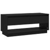 Mueble Para Tv Madera Contrachapada Negro 102x41x44 Cm