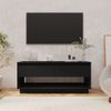 Mueble Para Tv Madera Contrachapada Negro 102x41x44 Cm