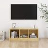 Mueble De Tv Madera Maciza De Pino 104x33x41 Cm Marrón