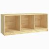 Mueble De Tv Madera Maciza De Pino 104x33x41 Cm Marrón